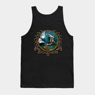 Wonderful steampunk mermaid in the deep ocean Tank Top